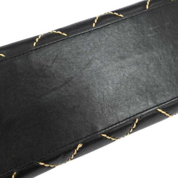 Chanel Black Calfskin Wild Stitch Handbag - Picture 6 of 11